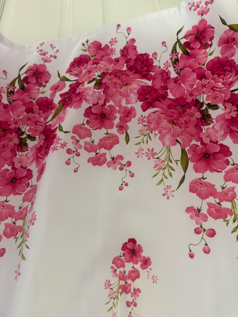 Pink Floral Print Fabric Panel Mommy and Me